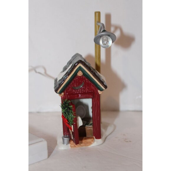 Dept 56 Snow Village - Backwoods Outhouse - Picture 2 of 6